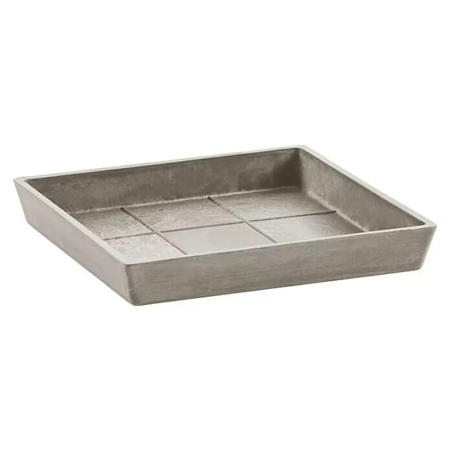 Ecopots Untersetzer Rotterdam Eckig Braungrau 38,5 cm x 3,4 cm