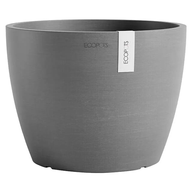 Ecopots Pflanztopf Stockholm Grau 23,2 cm x 17,6 cm