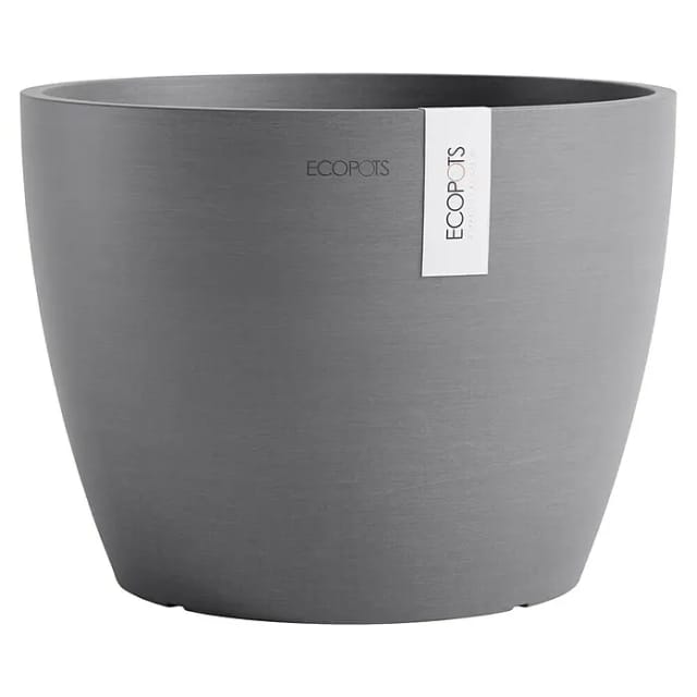 Ecopots Pflanztopf Stockholm Grau 31 cm x 23,3 cm