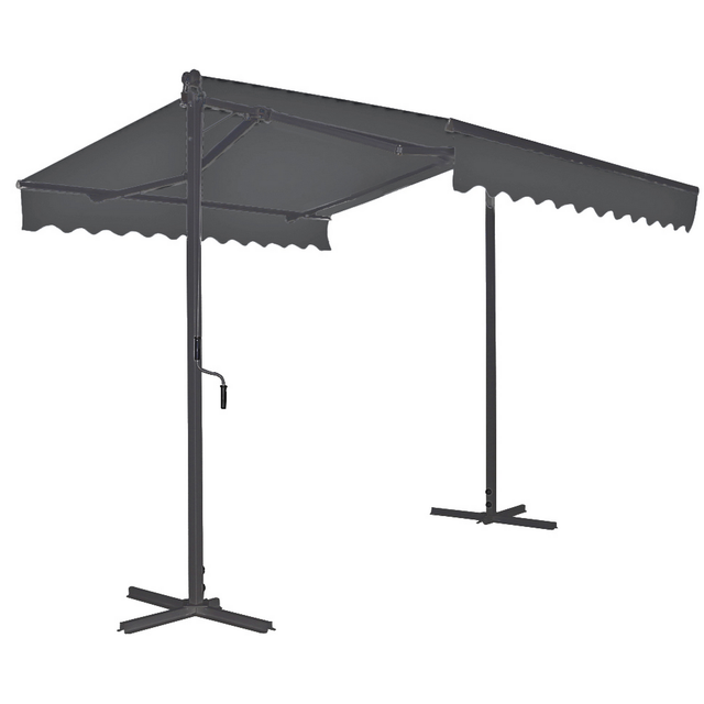 Garden Pleasure Stand-Markise 300 cm Grau