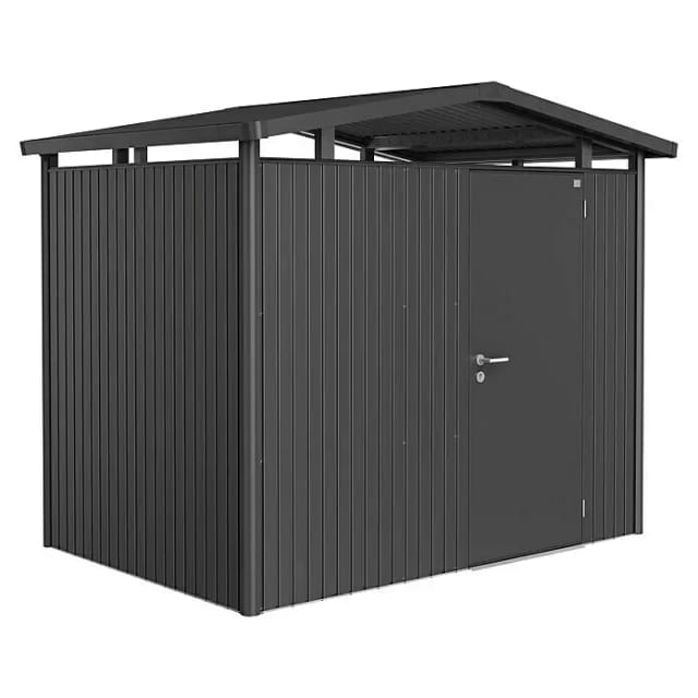 Biohort Metall-Gerätehaus Panorama Dunkelgrau 4,6 m²