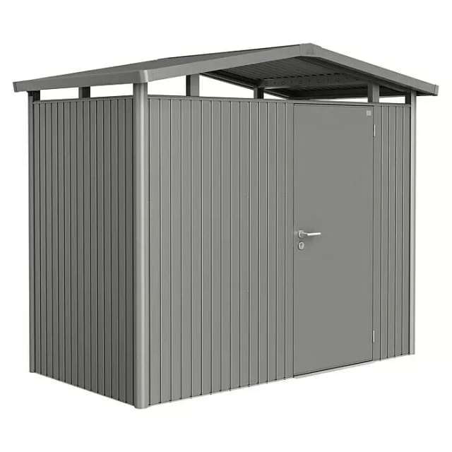 Biohort Metall-Gerätehaus Panorama Quarzgrau 3,5 m²