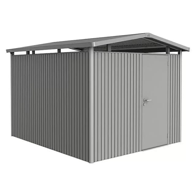 Biohort Metall-Gerätehaus Panorama Quarzgrau 7,6 m²