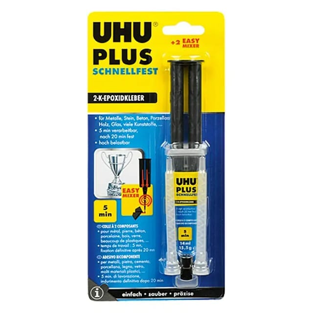 Uhu plus schnellfest Doppelkammerspritze 15,5 g
