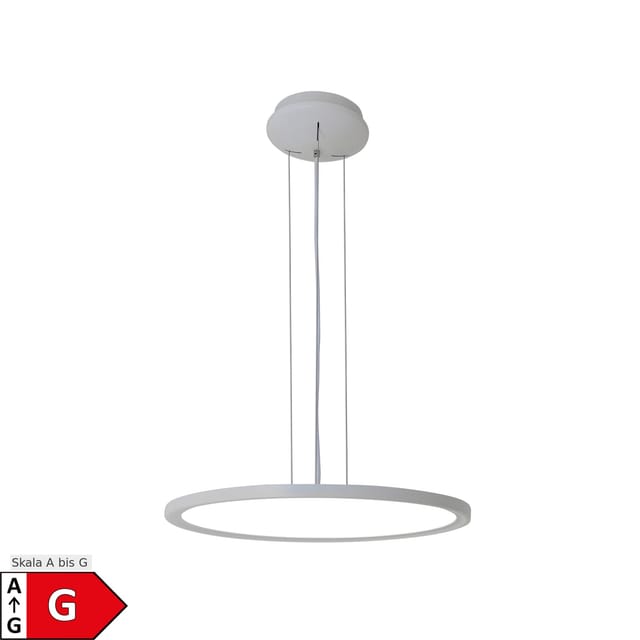 Näve LED-Pendelleuchte Disk Ø 40 cm Weiß