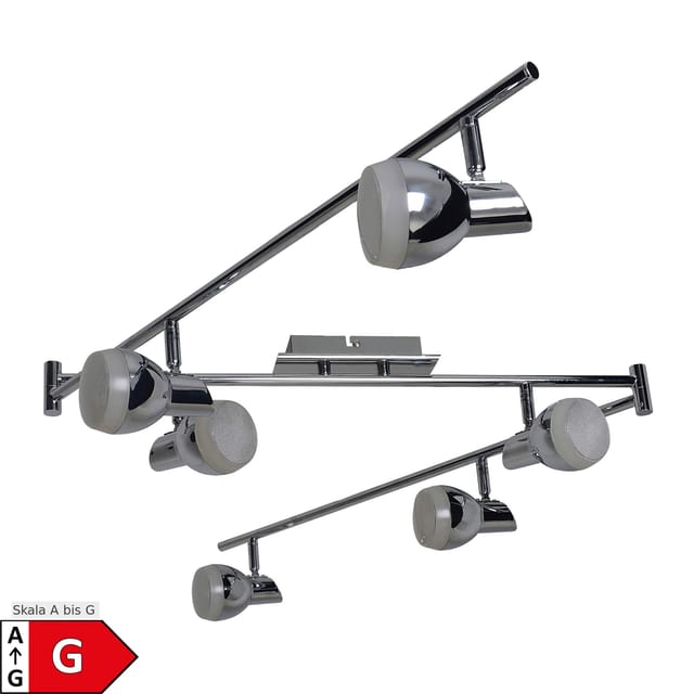 Näve LED-Spot 6er Chromey Chrom