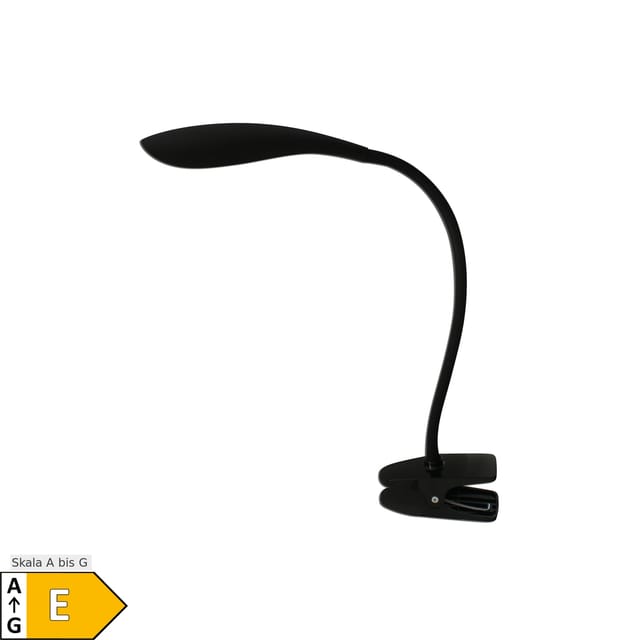 Näve LED-Klemmleuchte Mamba Schwarz