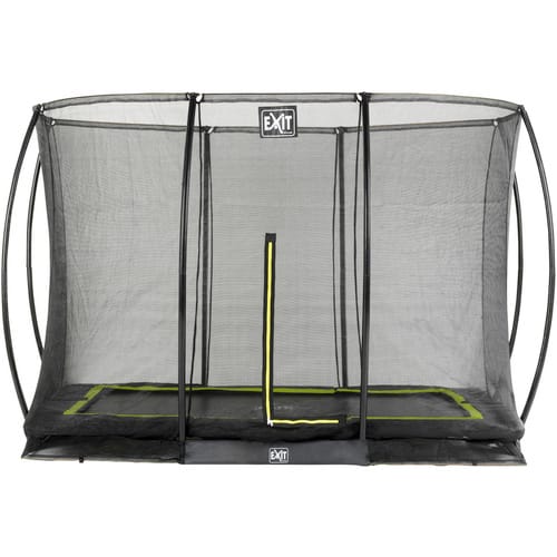 EXIT Silhouette Bodentrampolin 214x305cm mit Sicherheitsnetz - schwarz