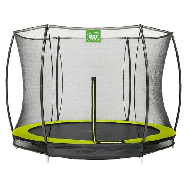 EXIT Silhouette Bodentrampolin D305cm mit Sicherheitsnetz - grün