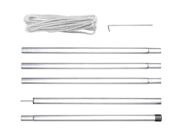 Perel Stangen-Set für Sonnensegel 250 cm