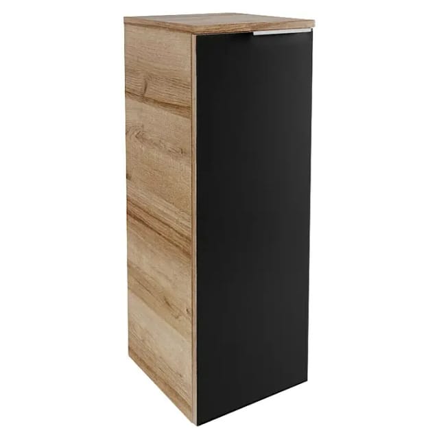 Fackelmann Hängeschrank B.Brillant 30 cm Asteiche/Glas Anthrazit