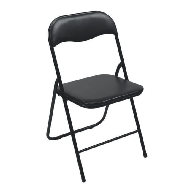 Perel Klappstuhl Schwarz