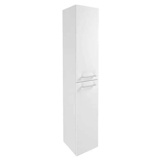 Fackelmann Hochschrank rechts Verona 30 cm Weiß Glanz/Weiß Hochglanz