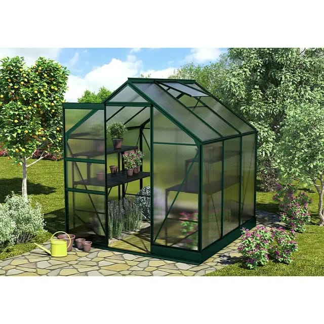 Vitavia Gewächshaus Apollo 3800 Smaragd 3,8 m² inkl. Fundament