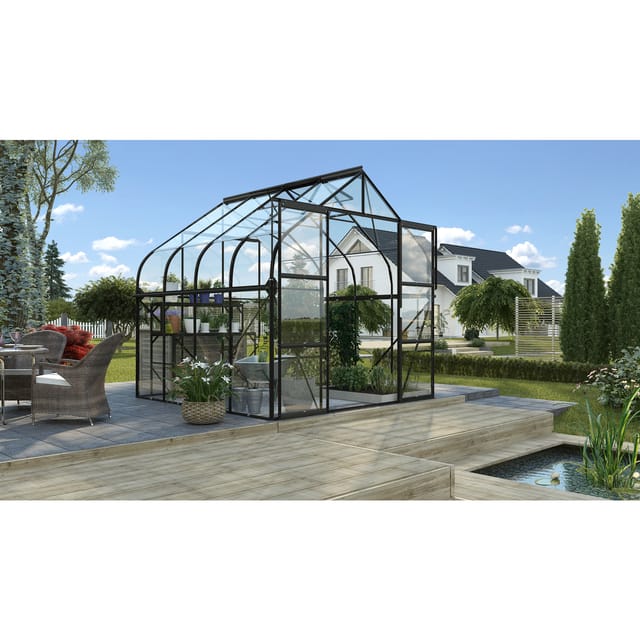 Vitavia Gewächshaus Diana 6700 ESG 3 mm Schwarz