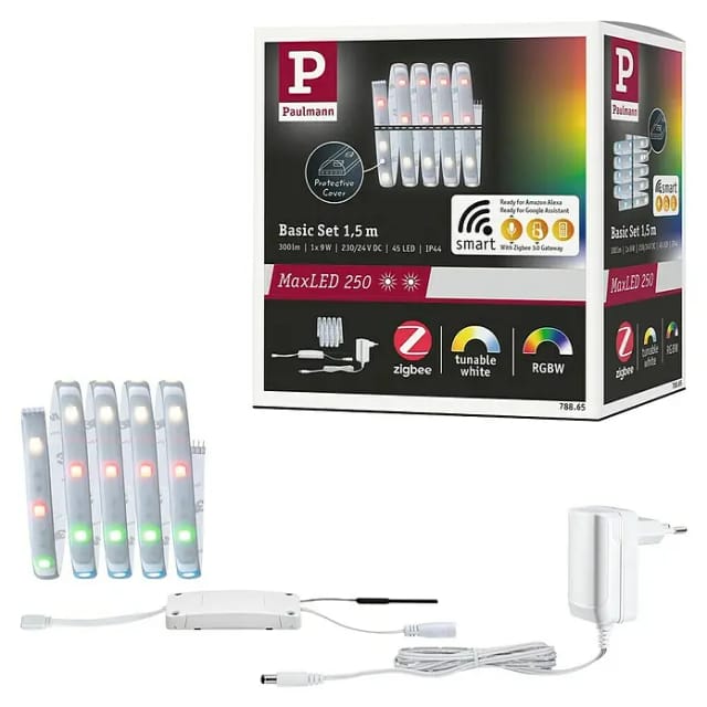 Paulmann MaxLED 250 LED Strip RGBW Smart Home Zigbee Basis-Set 1,5 m
