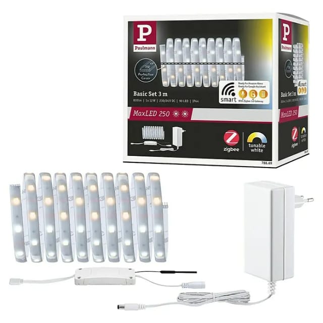 Paulmann MaxLED 250 LED Strip Tunable Weiß Smart Home Zigbee Basis-Set 3 m