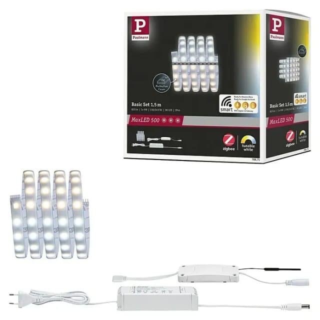 Paulmann MaxLED 500 LED Strip Tunable Weiß Smart Home Zigbee Basis-Set 1,5 m