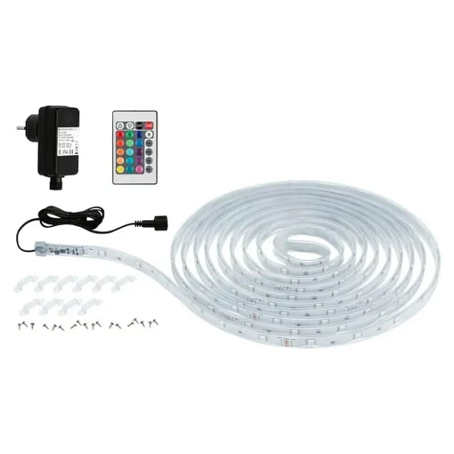Paulmann SimpLED LED Strip Outdoor RGB Komplett-Set 5 m Transparent
