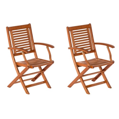 Gartenklappsessel Cordoba Braun 2er Set