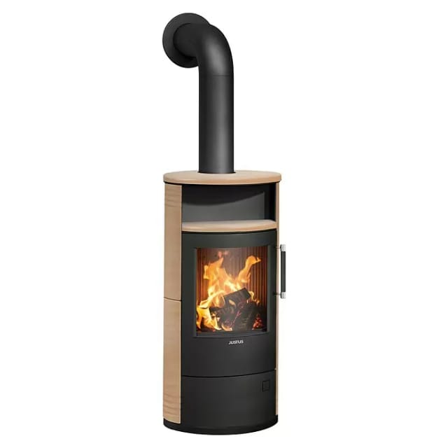 Justus Island 5 2.0 Kaminofen Keramik Schwarz-Corretto 5 kW