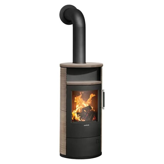 Justus Island 5 2.0 Kaminofen Keramik Schwarz-Grappa 5 kW