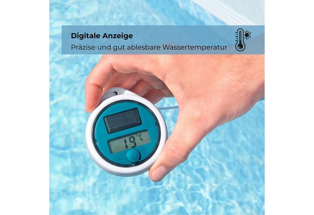 Bestway digitaler Poolthermometer mit Befestigungsschnur