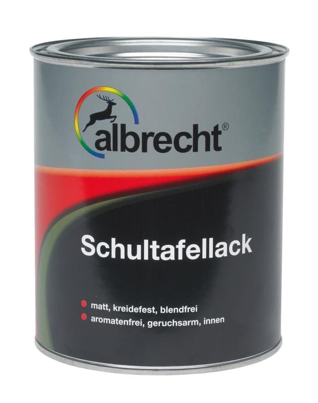 Albrecht Schultafellack Schwarz matt 750 ml