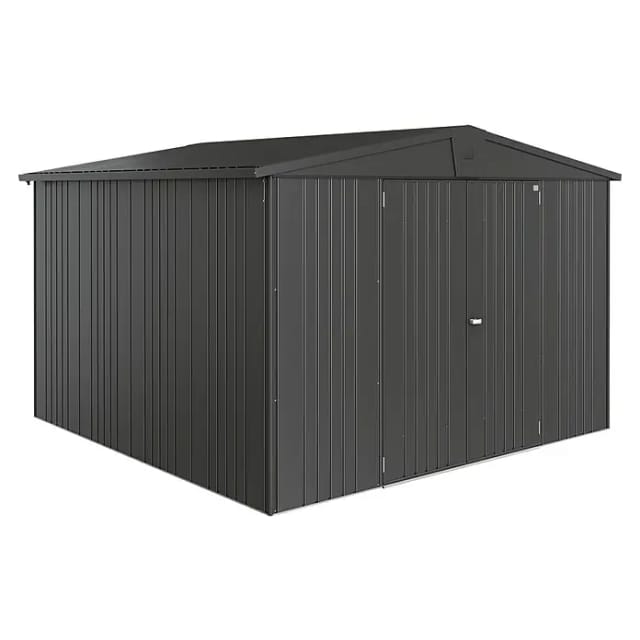 Biohort Metall-Gerätehaus Europa Dunkelgrau-Metallic 8,9 m²