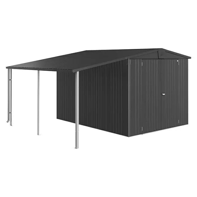 Biohort Seitendach für GH Europa Größe 6/7 Dunkelgrau-Metallic