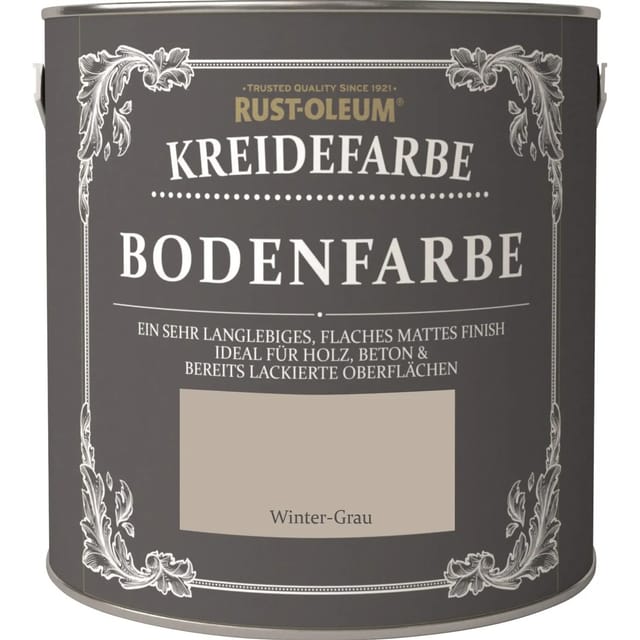 Rust-Oleum Kreide-Bodenfarbe Winter-Grau 2,5,