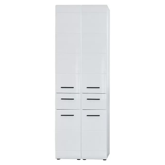 Trendteam Bad-Hochschrank Skin Bad Weiß 60 cm