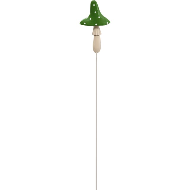 Gartenstecker Pilz aus Metall 85 cm x 3 cm x 10,5 cm Grün