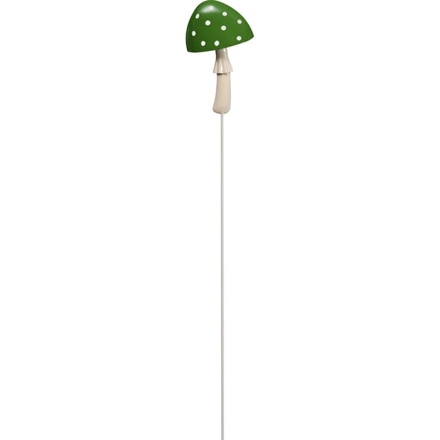 Gartenstecker Pilz aus Metall 85 cm x 4 cm x 10,5 cm Grün