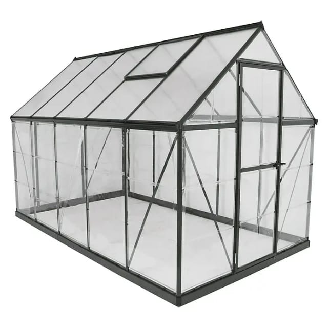 Palram Canopia Hybrid 3.1 x 1.9 Gewächshaus Grün klare Seitenwände