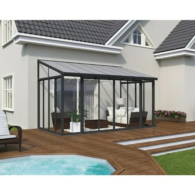 Palram - Canopia SanRemo 3 x 4.25 Wintergarten Anthrazit
