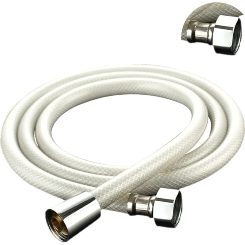 Verstärkter Pvc-duschschlauch, Platzfest Und Knickfest, 1,5 M, Weiß, Badezimmer