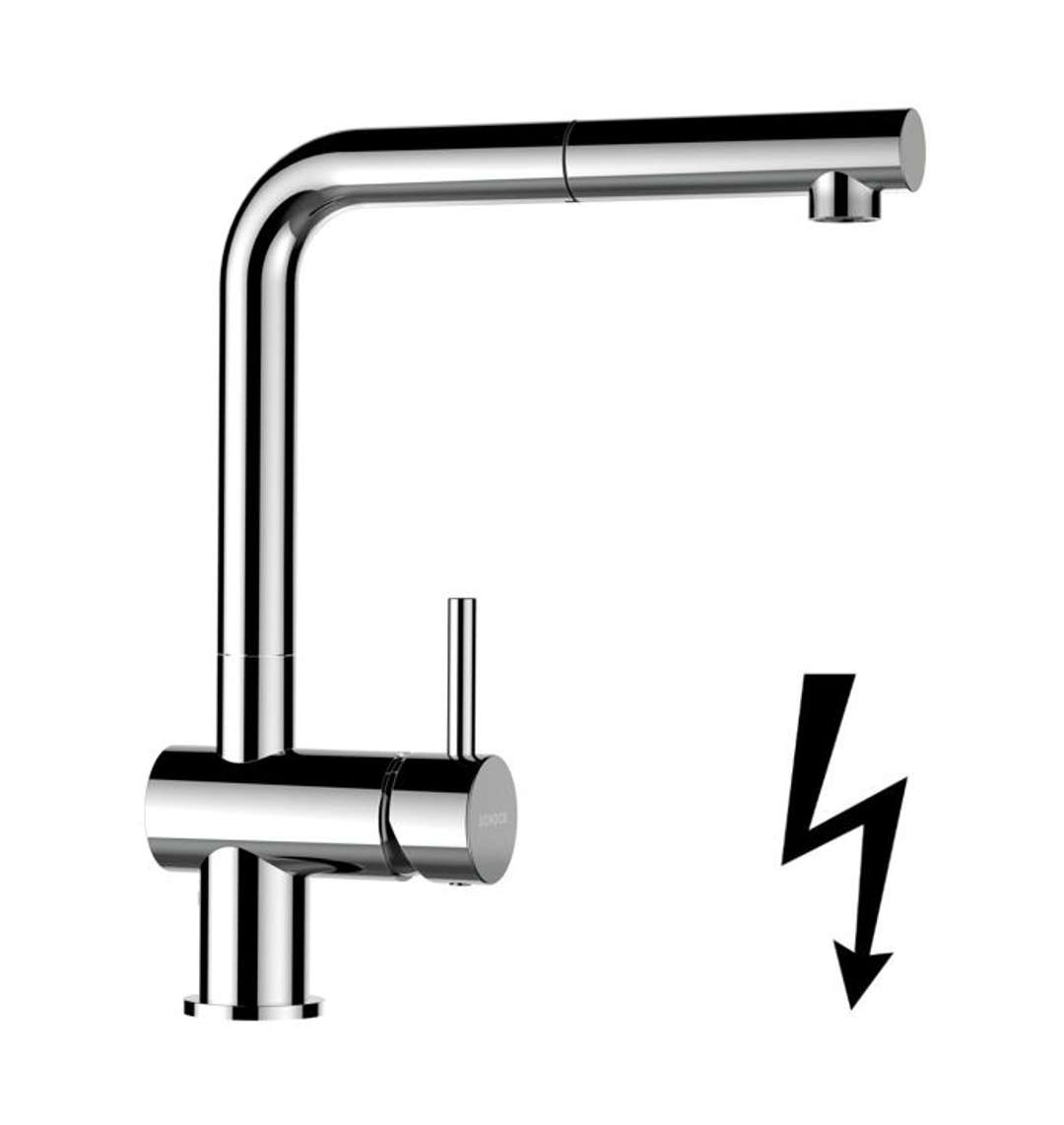 Schock Epos - Spültischarmatur Mit Ausziehbarem Auslauf, Chrom 540123chr