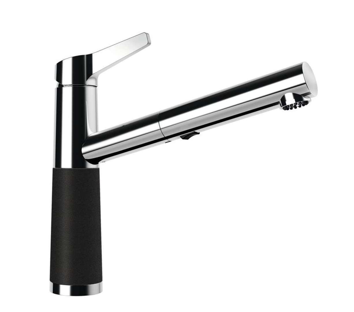 Schock Sc-510 - Spültischarmatur Mit Herausziehbarer Brause, Onyx/chrom 554120gon