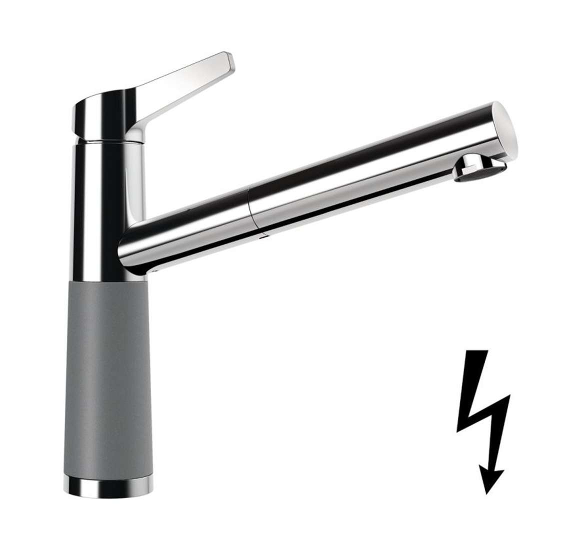 Schock Sc-510 - Spültischarmatur Mit Ausziehbarem Auslauf, Croma/chrom 554123gcr