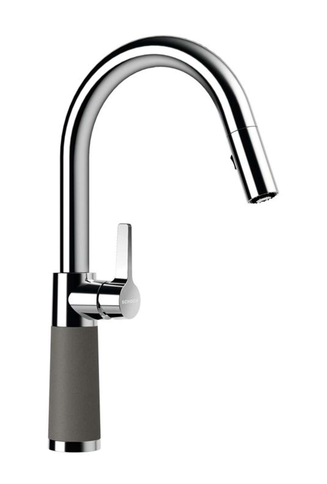 Schock Sc-520 - Spültischarmatur Mit Herausziehbarer Brause, Asphalt/chrom 555120gas