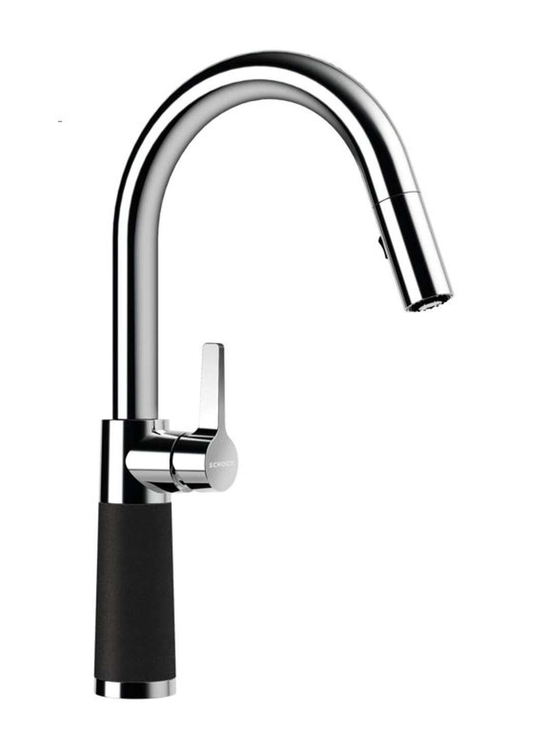 Schock Sc-520 - Spültischarmatur Mit Herausziehbarer Brause, Onyx/chrom 555120gon