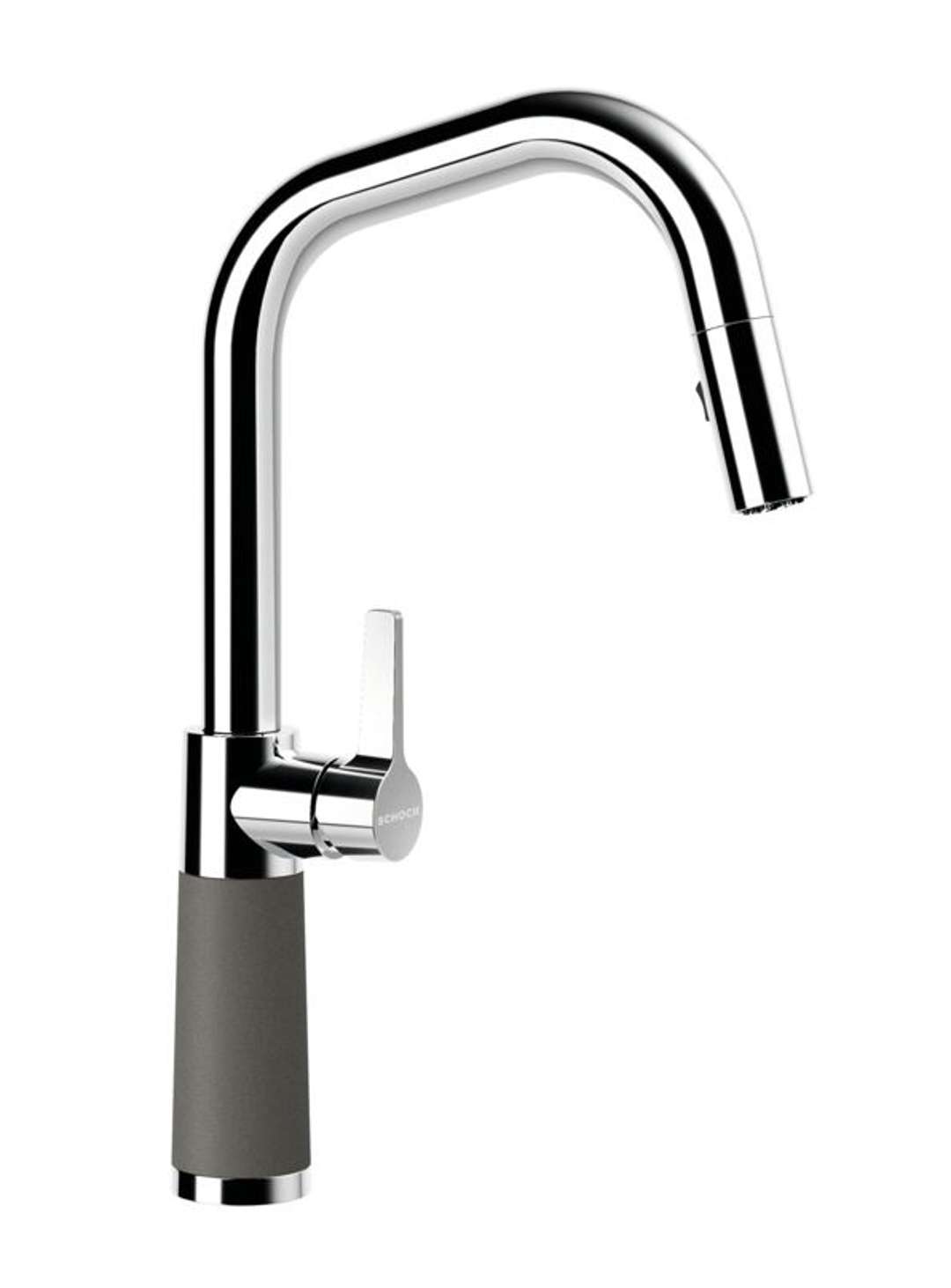 Schock Sc-530 - Spültischarmatur Mit Herausziehbarer Brause, Asphalt/chrom 556120gas