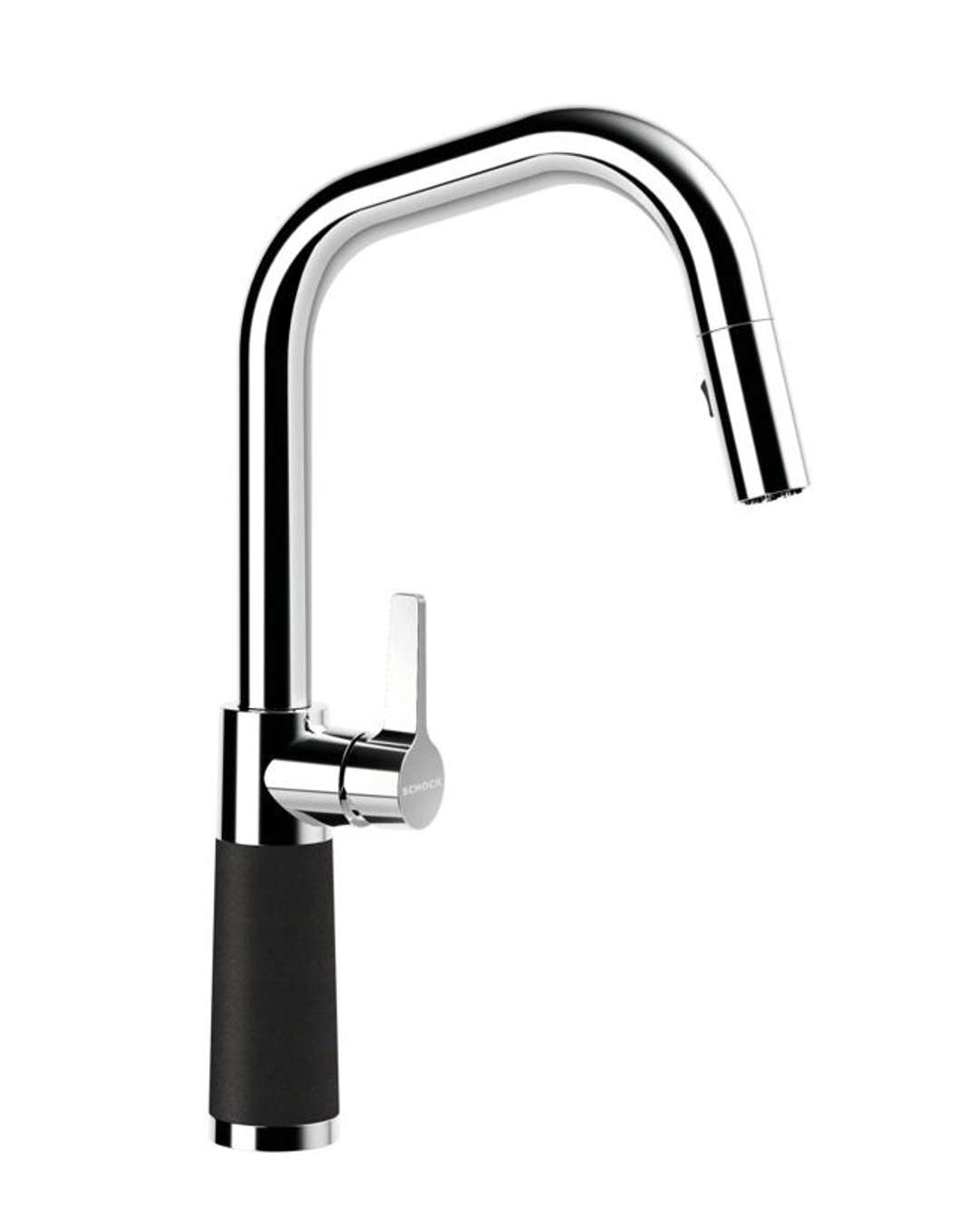 Schock Sc-530 - Spültischarmatur Mit Herausziehbarer Brause, Onyx/chrom 556120gon