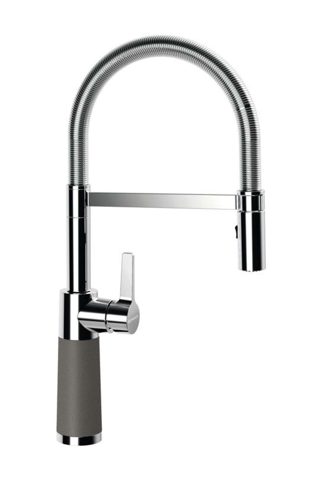 Schock Sc-550 - Spültischarmatur Mit Flexiblem Arm Und Brause, Asphalt/chrom 558000gas