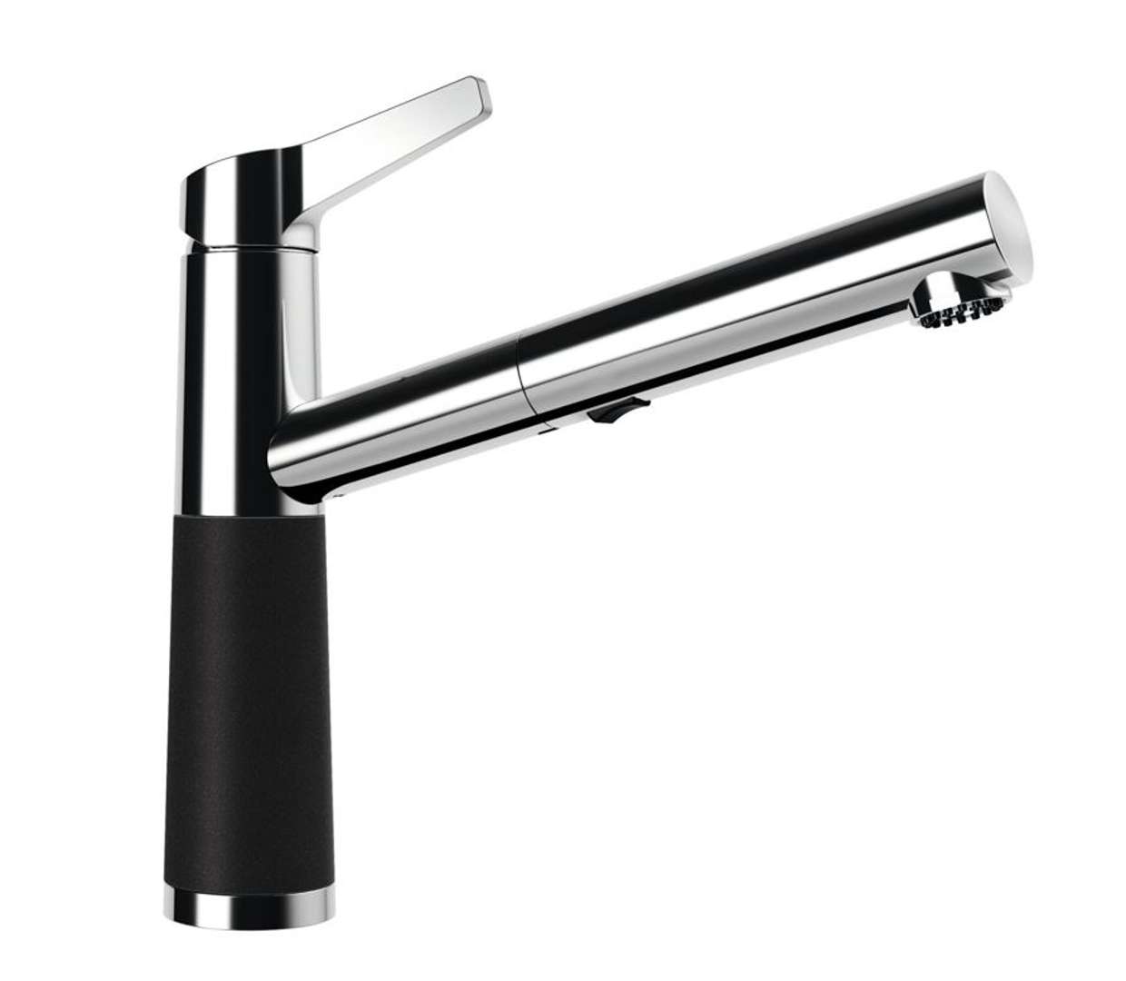 Schock Sc-510 - Spültischarmatur Mit Herausziehbarer Brause, Nero/chrom 554120gne