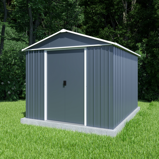 Yardmaster Gerätehaus Heidelberg 1013AEYZ Anthrazit BxT: 285 cm x 387 cm