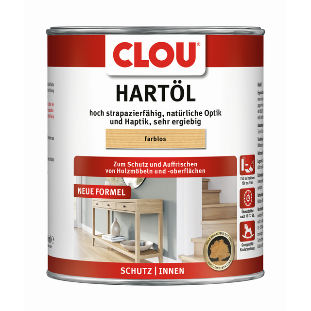 Clou Hartöl Transparent 750 ml