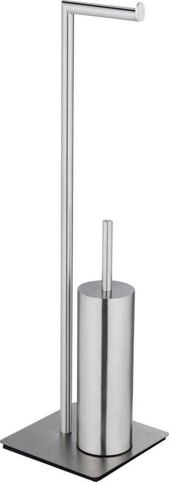 WENKO Stand WC-Garnitur Recco Edelstahl satiniert