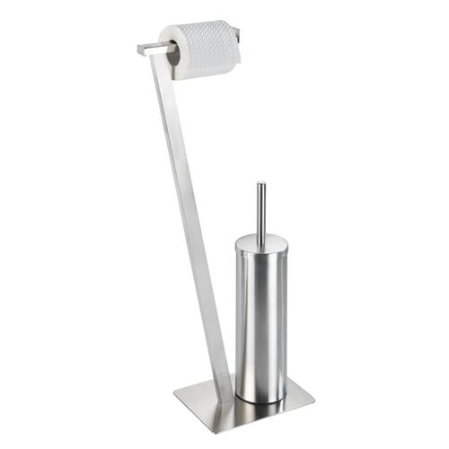 WENKO Stand WC-Garnitur Lirio Edelstahl Matt